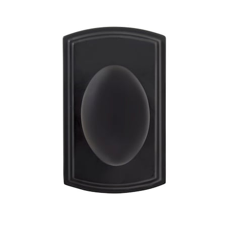 Delaney Hardware Italian Collection Canova Black Hall/Closet Door Knob 364504